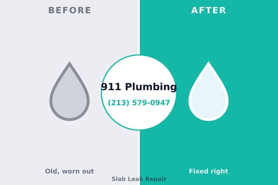 Before and after: plumbing repair Reidland, KY